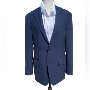 Boggi Milano Slim Fit Navy Blazer  Lanificio F.lli Cerruti Fabric Men’s Coat